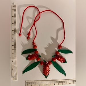 Funky and Floral Retro 1980’s Necklace